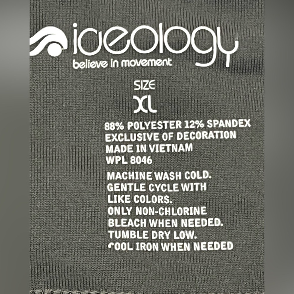Ideology Women's Black and Pink Athletic Capri Poly/Spandex Blend Leggings XL - Picture 6 of 14